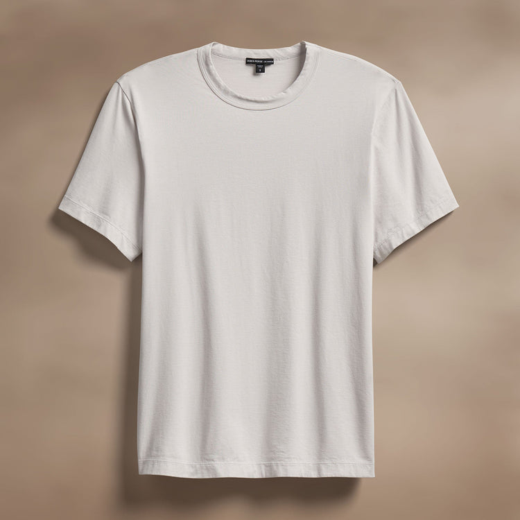 Heavy Luxe Jersey Crew in Light Mist | James Perse Los Angeles