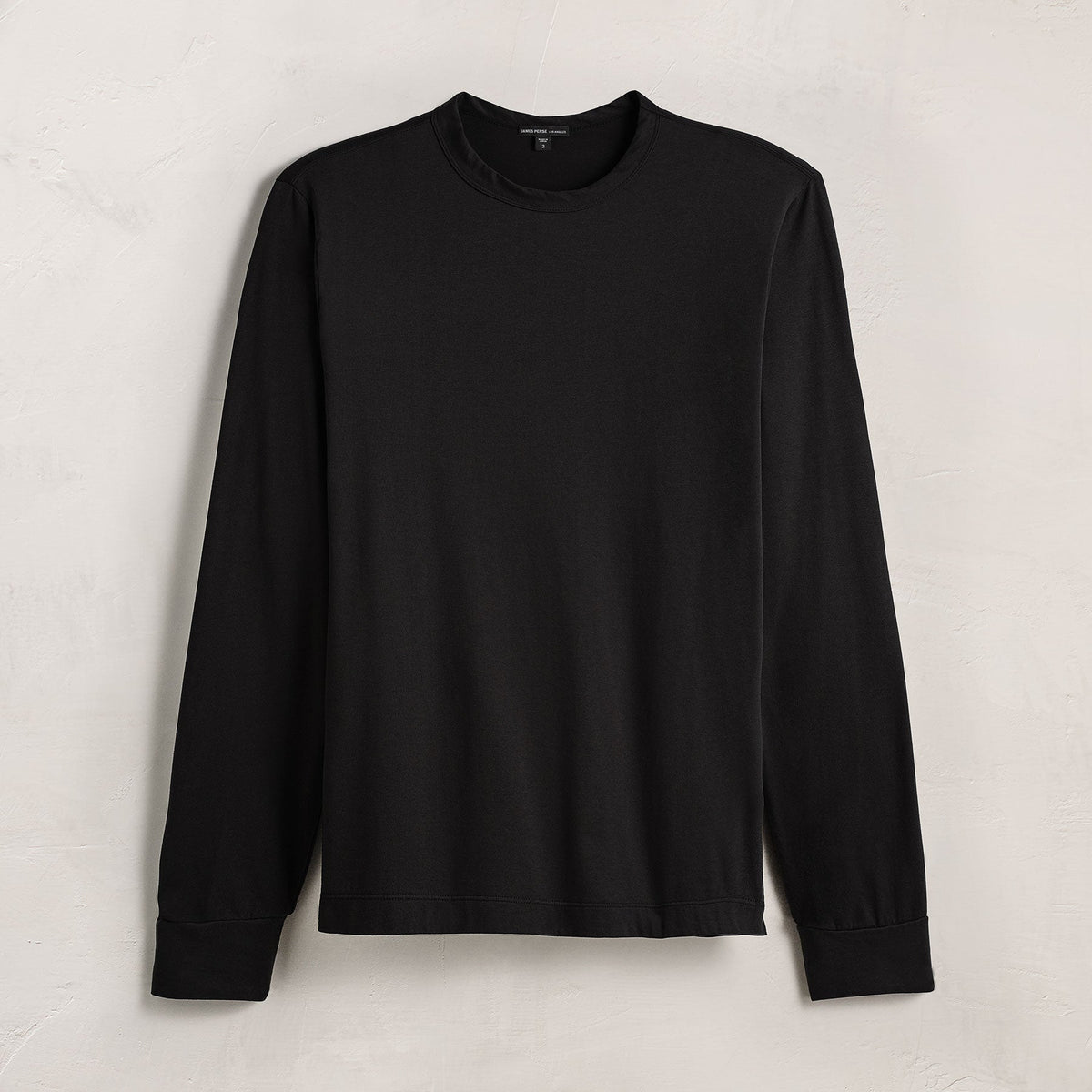 Heavy Luxe Jersey Long Sleeve in Black | James Perse Los Angeles