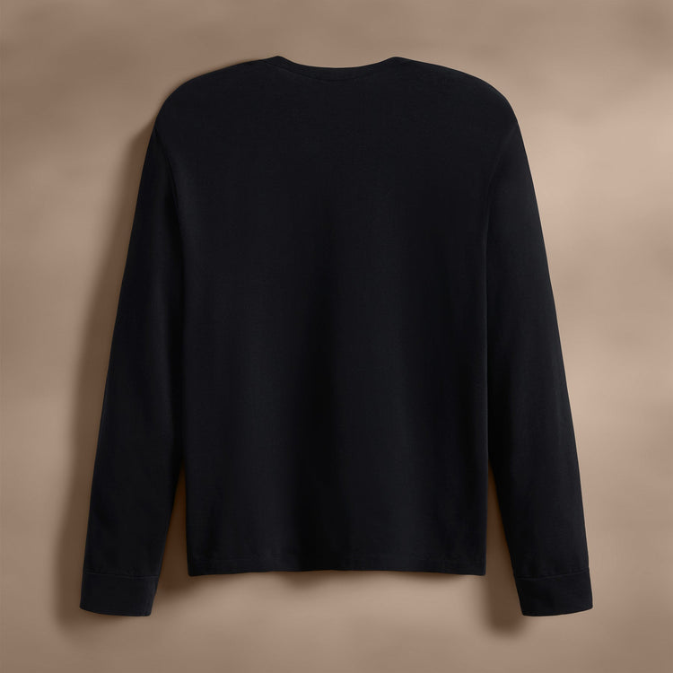 Heavy Luxe Jersey Long Sleeve in Black | James Perse Los Angeles