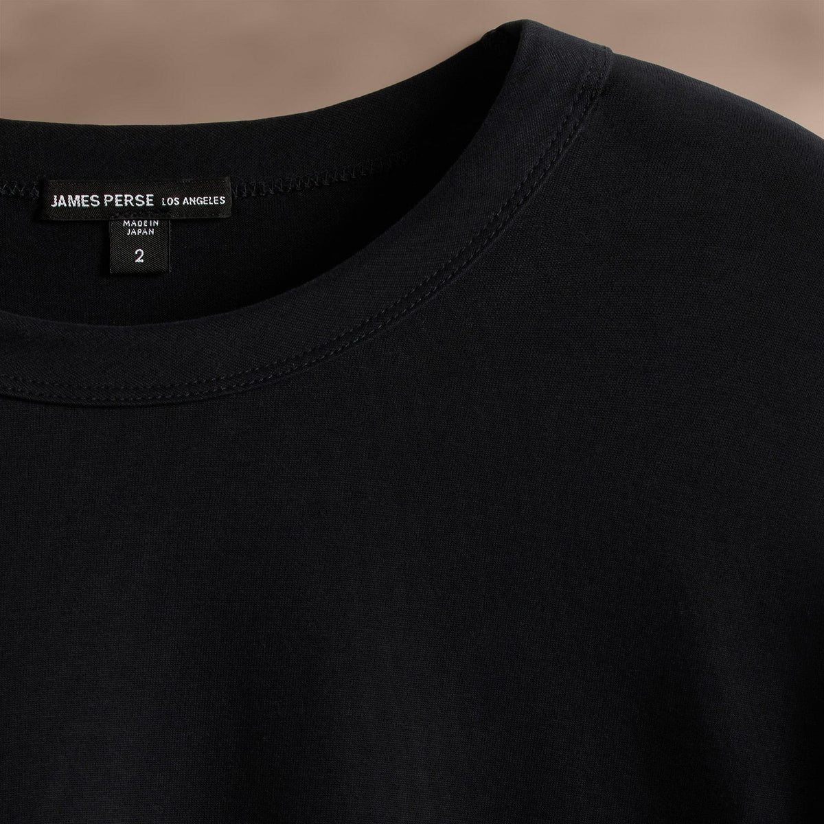 Heavy Luxe Jersey Long Sleeve in Black | James Perse Los Angeles