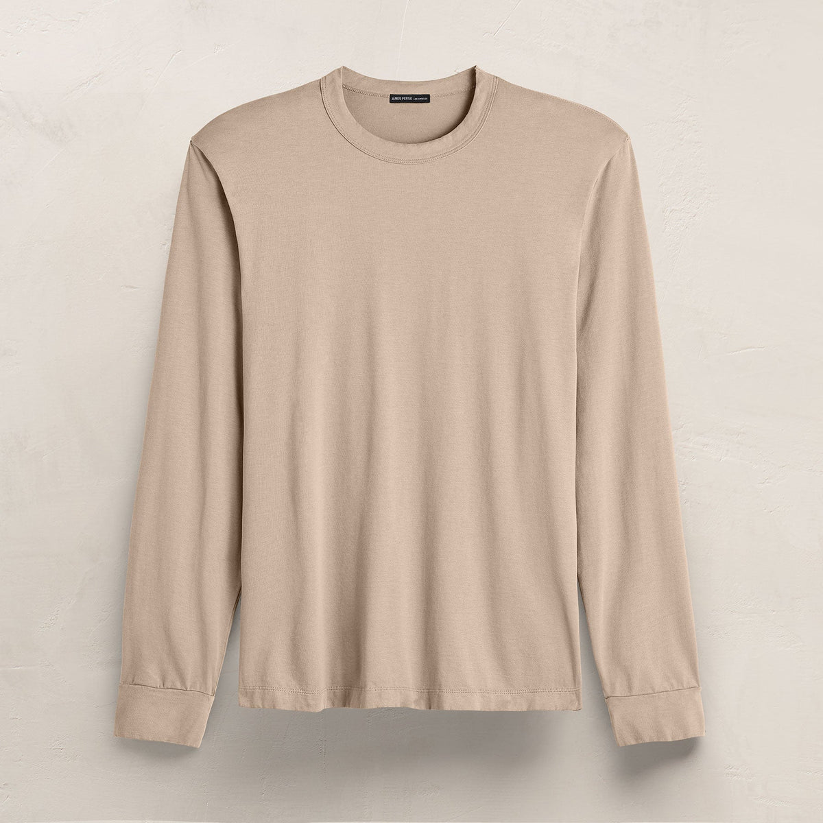 Heavy Luxe Jersey Long Sleeve in Stone | James Perse Los Angeles