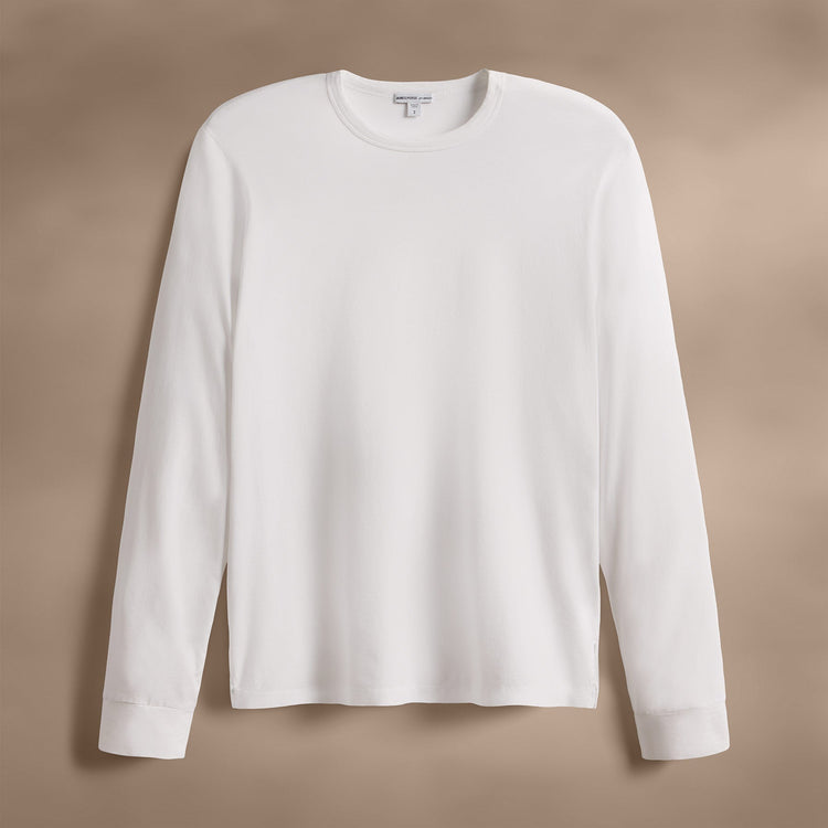 Heavy Luxe Jersey Long Sleeve in White | James Perse Los Angeles