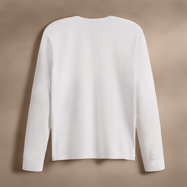 Heavy Luxe Jersey Long Sleeve in White | James Perse Los Angeles
