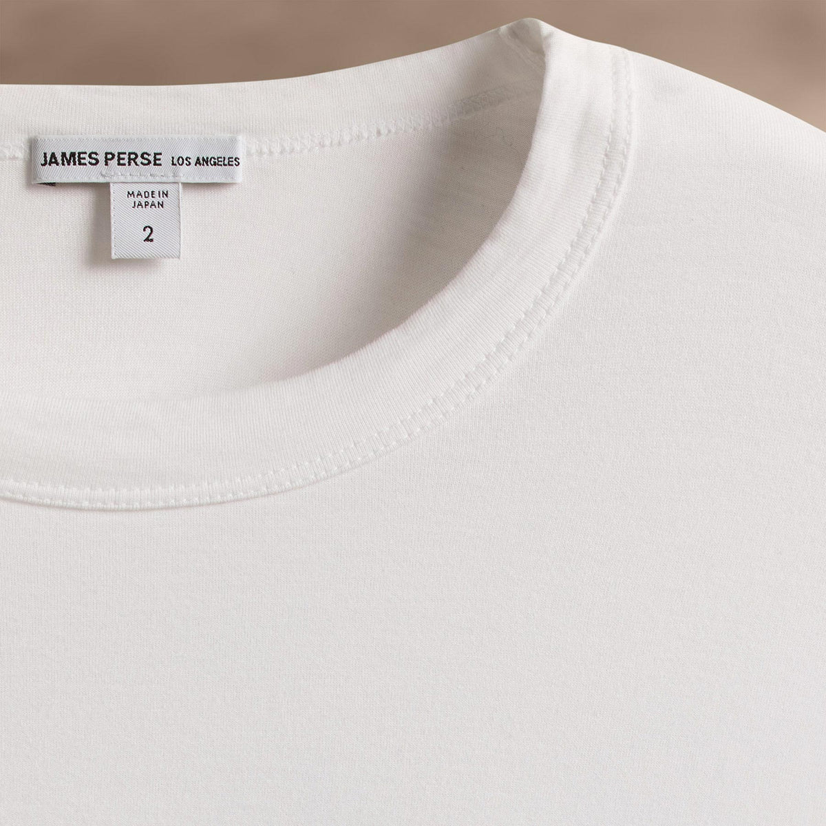Heavy Luxe Jersey Long Sleeve in White | James Perse Los Angeles