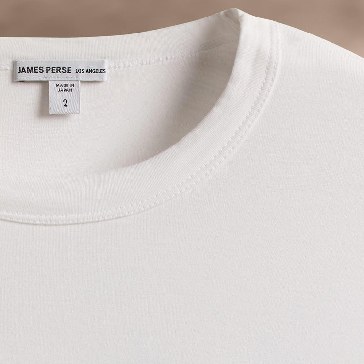 Heavy Luxe Jersey Long Sleeve in White | James Perse Los Angeles