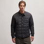Quilted Shirt Jacket in Black | James Perse Los Angeles