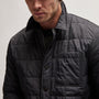 Quilted Shirt Jacket in Black | James Perse Los Angeles
