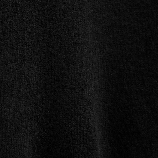 Lightweight Textured Cashmere Crew in True Black | James Perse Los Angeles