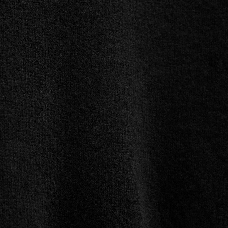 Lightweight Textured Cashmere Crew in True Black | James Perse Los Angeles