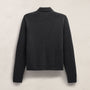 Suede Front Sweater Cardigan in Coal | James Perse Los Angeles
