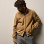 Suede Bomber Jacket in Sand | James Perse Los Angeles