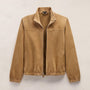 Suede Bomber Jacket in Sand | James Perse Los Angeles