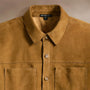 Suede Western Shirt in Tobacco | James Perse Los Angeles