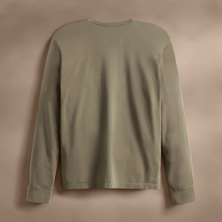 Long Sleeve Pocket Crew in Peet | James Perse Los Angeles