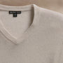 Soft Featherweight Cashmere V Neck in Tan | James Perse Los Angeles
