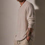 Soft Featherweight Cashmere V Neck in Tan | James Perse Los Angeles