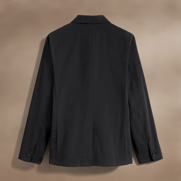 Cotton Poplin Blazer in Black | James Perse Los Angeles