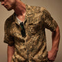 Printed Linen Short Sleeve in Palm Print | James Perse Los Angeles