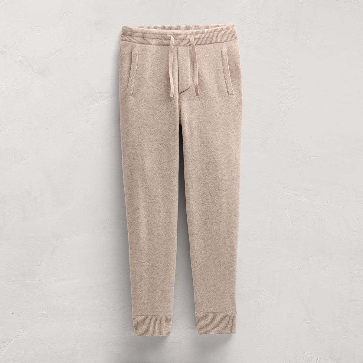 Recycled Cashmere Track Pant With Pockets in Stone | James Perse Los Angeles