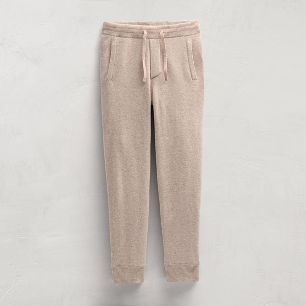 Recycled Cashmere Track Pant With Pockets in Stone | James Perse Los Angeles