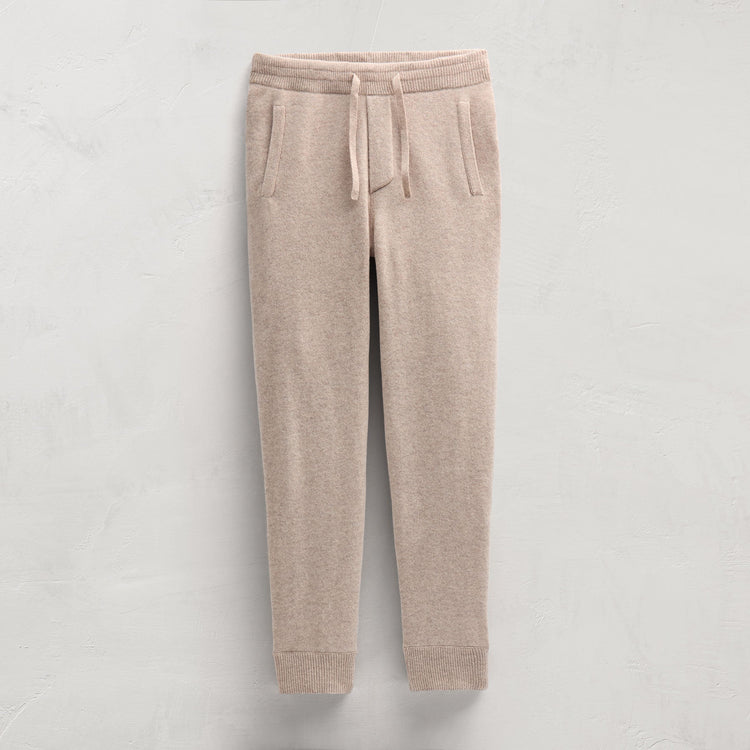 Recycled Cashmere Track Pant With Pockets in Stone | James Perse Los Angeles