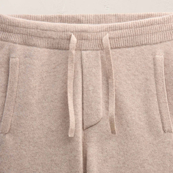 Recycled Cashmere Track Pant With Pockets in Stone | James Perse Los Angeles