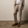Recycled Cashmere Track Pant With Pockets in Stone | James Perse Los Angeles