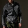 Recycled Cashmere Cardigan  in Heather Grey | James Perse Los Angeles