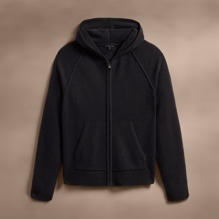 Recycled Cashmere Jacket in Black | James Perse Los Angeles