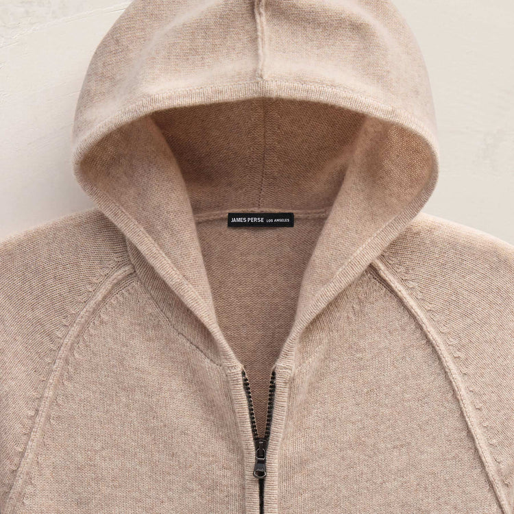 Recycled Cashmere Jacket in Stone | James Perse Los Angeles