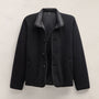 Recycled Cashmere Carcoat in Black/Black | James Perse Los Angeles
