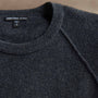 Rcld Cashmere Palm Intarsia Raglan in Coal/Off White | James Perse Los Angeles