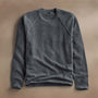Rcld Cashmere Palm Intarsia Raglan in Flannel/Black | James Perse Los Angeles