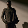 Recycled Cashmere Raglan Crew in Porcupine | James Perse Los Angeles