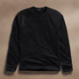 Fine French Terry Raglan Crew in Black | James Perse Los Angeles