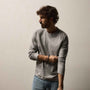 Fine French Terry Sweatshirt in Heather Grey | James Perse Los Angeles