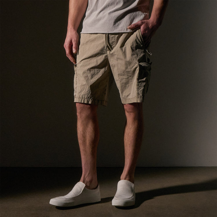 Strch Supima Poplin Cargo Shirt in Overcast Pigment | James Perse Los Angeles