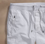 Parachute Poplin Cargo Short in White | James Perse Los Angeles