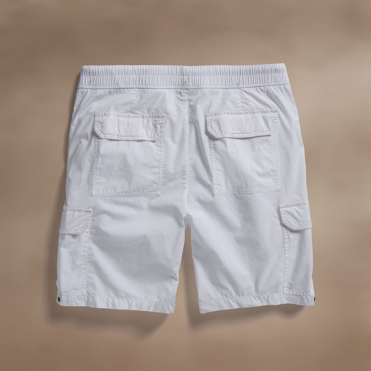 Parachute Poplin Cargo Short in White | James Perse Los Angeles