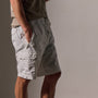 Parachute Poplin Cargo Short in White | James Perse Los Angeles