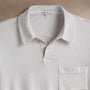 Sueded Jersey Rugby Polo in Light Mist Pigment | James Perse Los Angeles