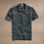 Sueded Jersey Polo in Asphalt Pigment | James Perse Los Angeles