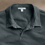 Sueded Jersey Polo in Asphalt Pigment | James Perse Los Angeles