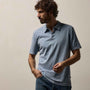 Sueded Jersey Polo in Ocean Pigment | James Perse Los Angeles