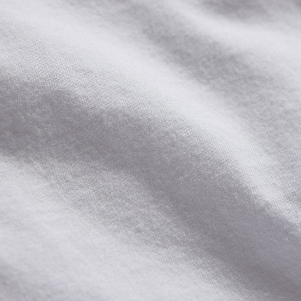 Sueded Jersey Polo in White | James Perse Los Angeles