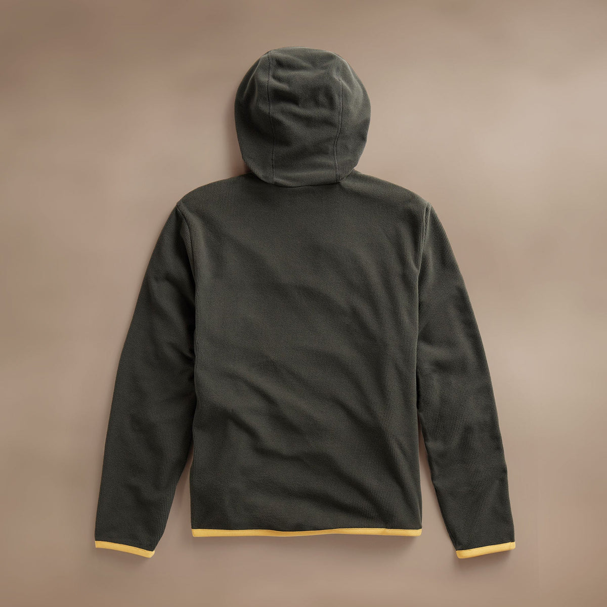 Tech Waffle Performance Hoodie  in Carbon/Yellow | James Perse Los Angeles