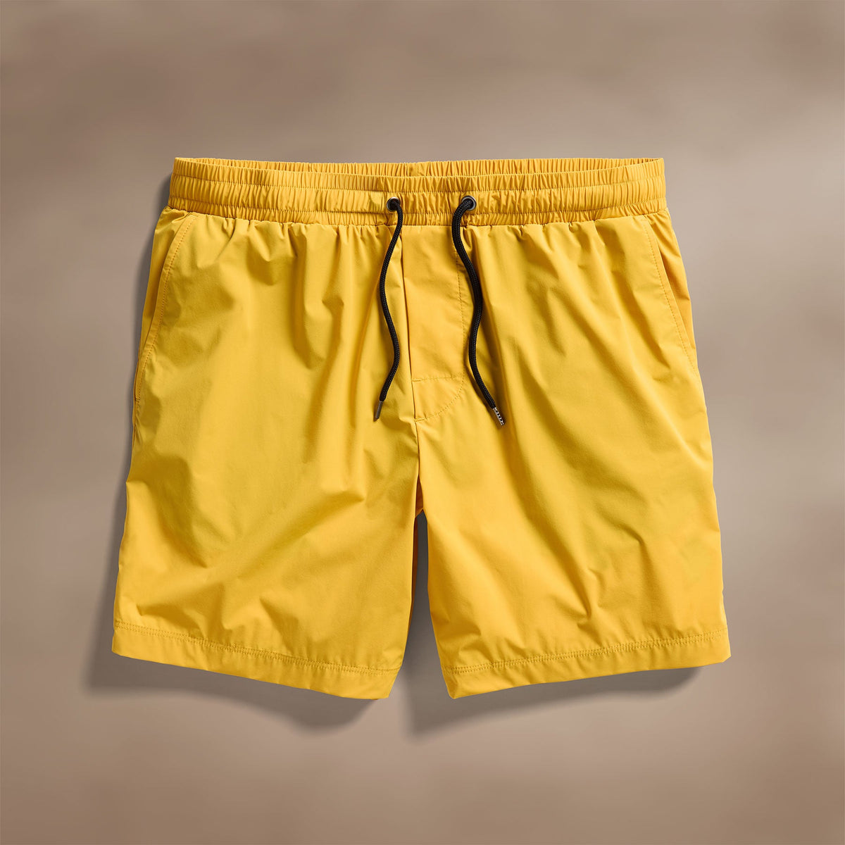 Technical Stretch Nylon Split Hem Boardshort in Crocus Yellow | James Perse Los Angeles