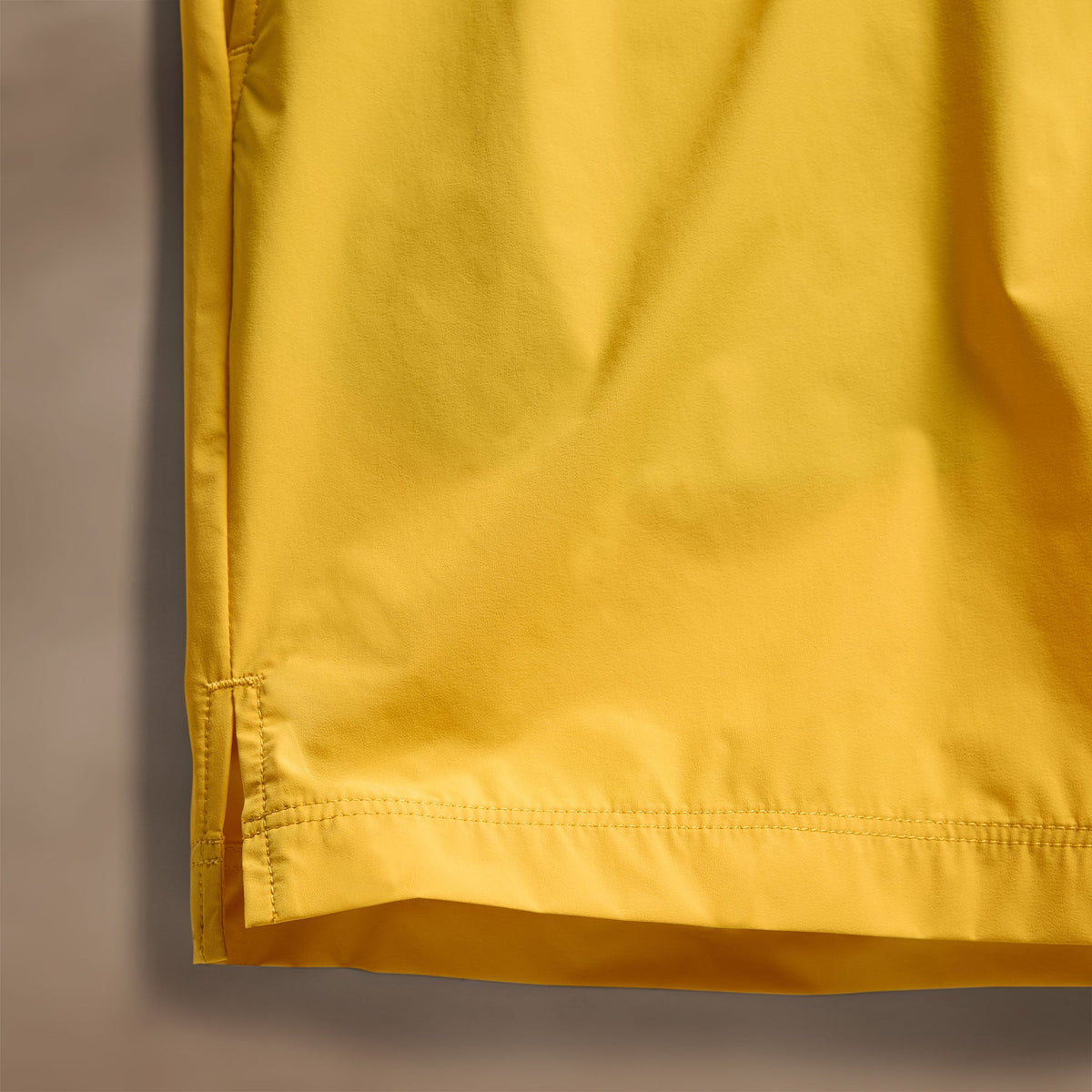 Technical Stretch Nylon Split Hem Boardshort in Crocus Yellow | James Perse Los Angeles