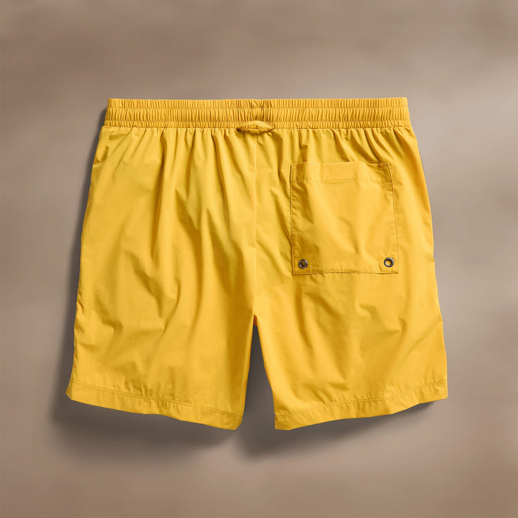 Technical Stretch Nylon Split Hem Boardshort in Crocus Yellow | James Perse Los Angeles