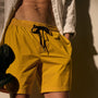 Technical Stretch Nylon Split Hem Boardshort in Crocus Yellow | James Perse Los Angeles